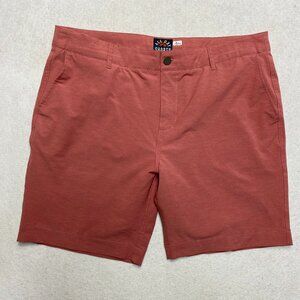 Faherty All Day Shorts Men's 36 Salmon Stretch Chino Actual 36 x 8.5